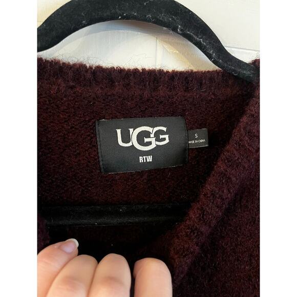 UGG Womens Alessa Crewneck Sweater Wool Blend In Rosewood Multi Size Small - Picture 2 of 7